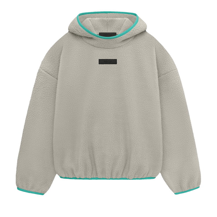 Fear of God Essentials Polar Fleece Pullover Hoodie Seal (SS24) - Im Your Wardrobe