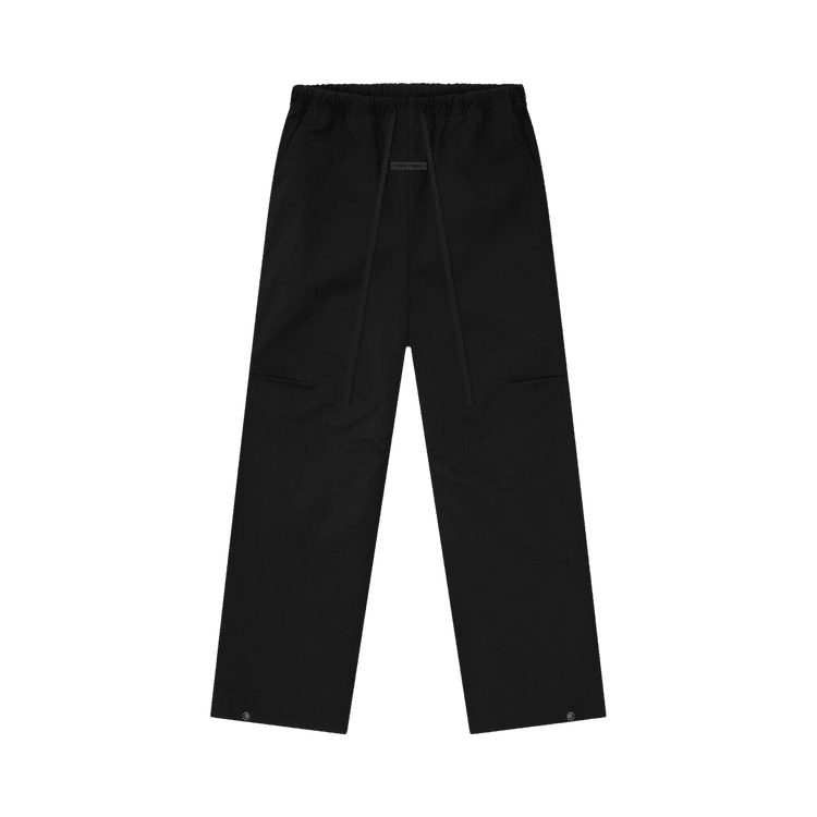 Fear of God Essentials Poly Twill Work Pants Jet Black (FW25) - Im Your Wardrobe
