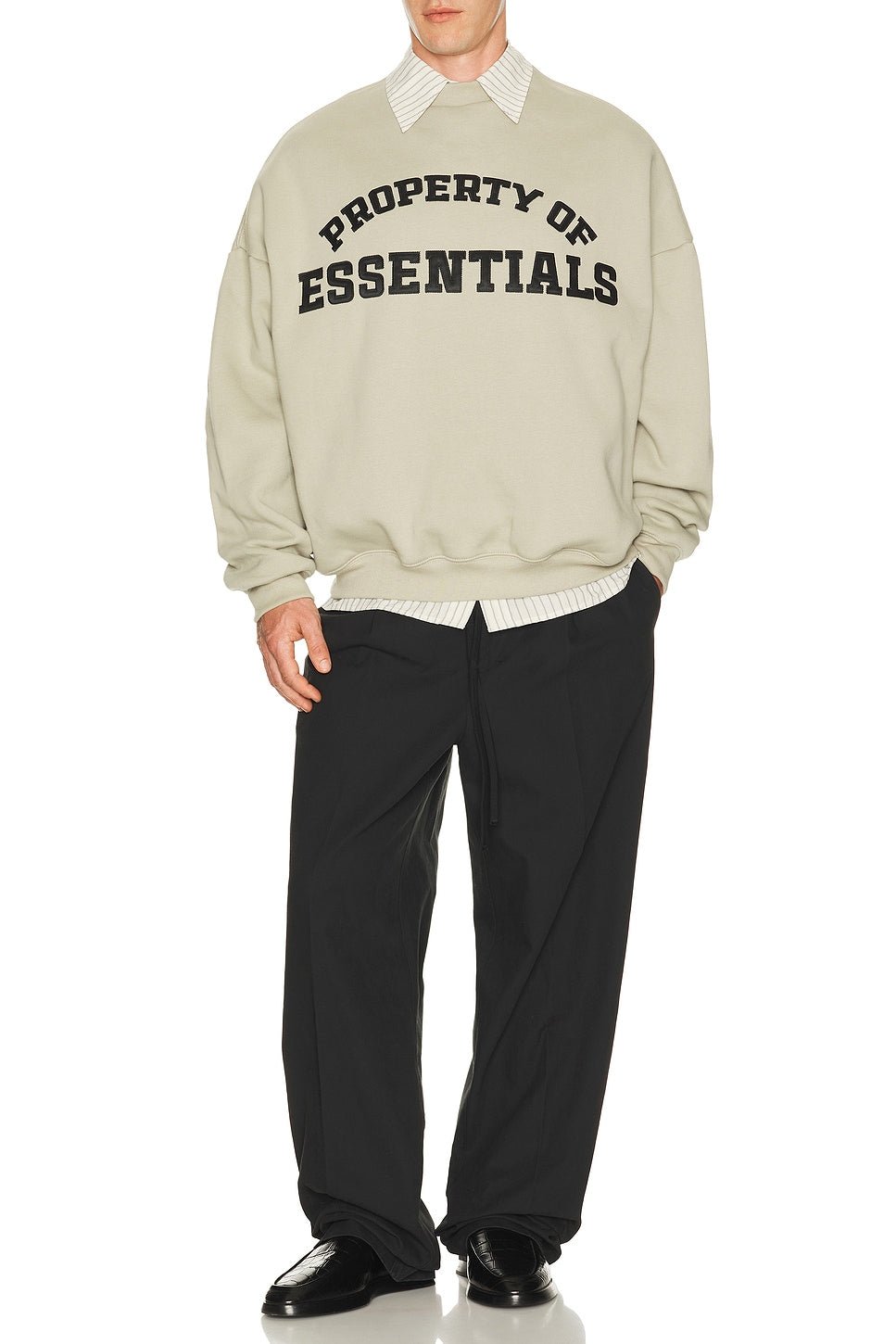 Fear of God Essentials Property Lounge Crewneck Sweatshirt Seal - Im Your Wardrobe