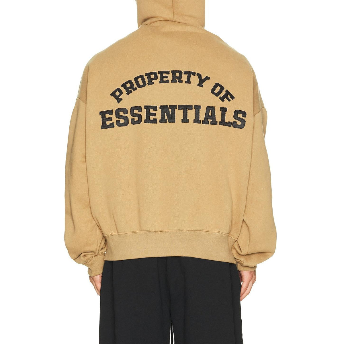 Fear of God Essentials Property Lounge Half Zip Hoodie Dune - Im Your Wardrobe