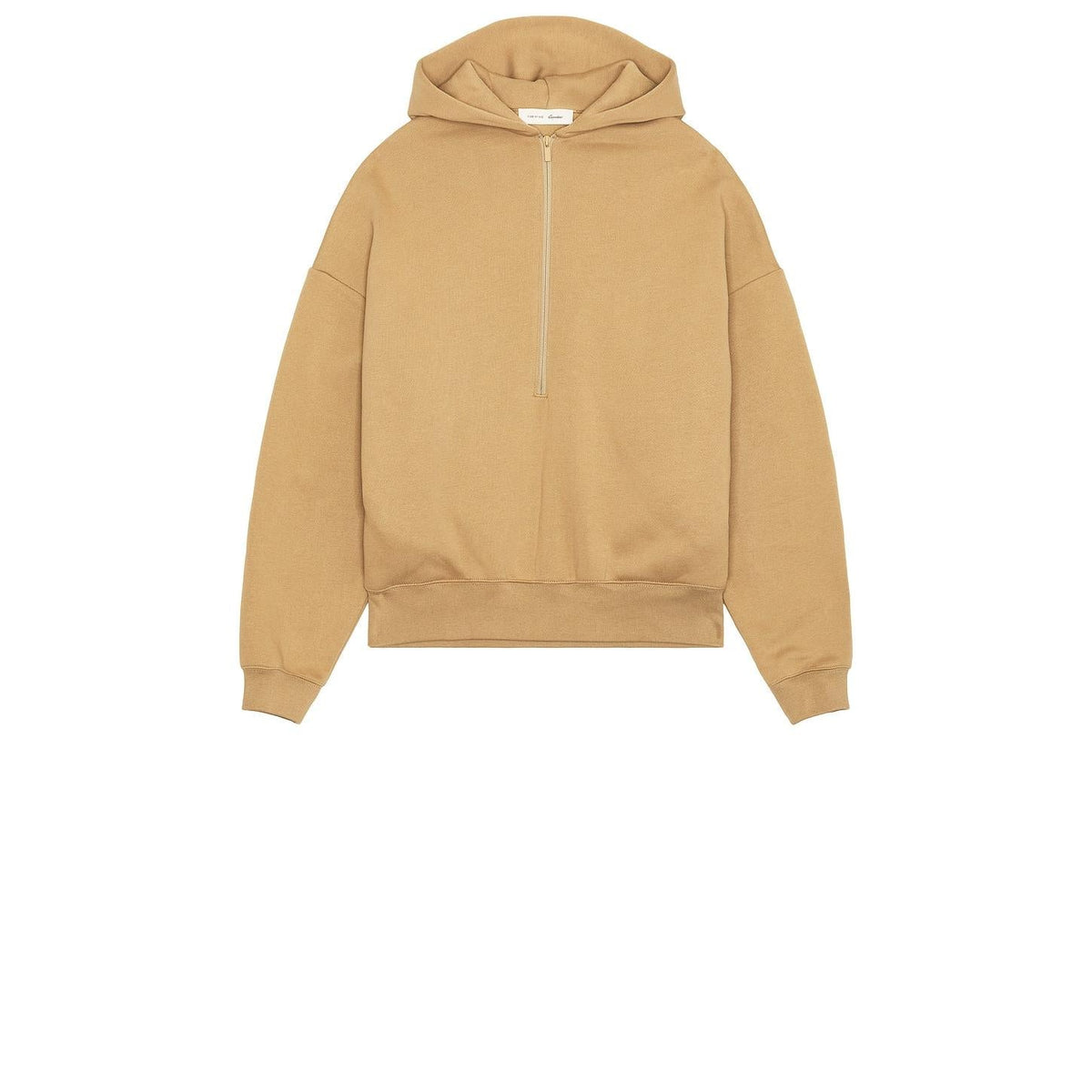 Fear of God Essentials Property Lounge Half Zip Hoodie Dune - Im Your Wardrobe