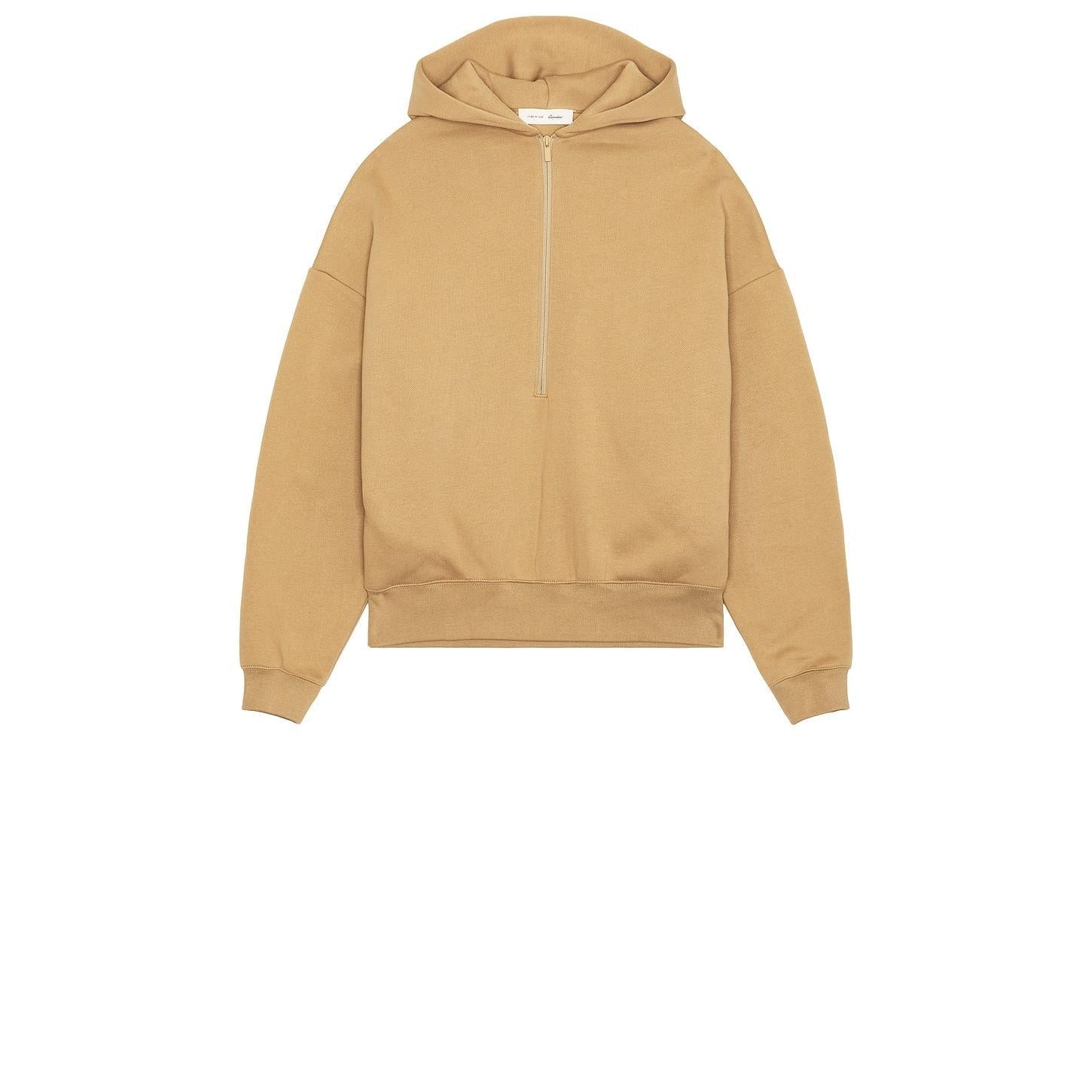 Fear of God Essentials Property Lounge Half Zip Hoodie Dune