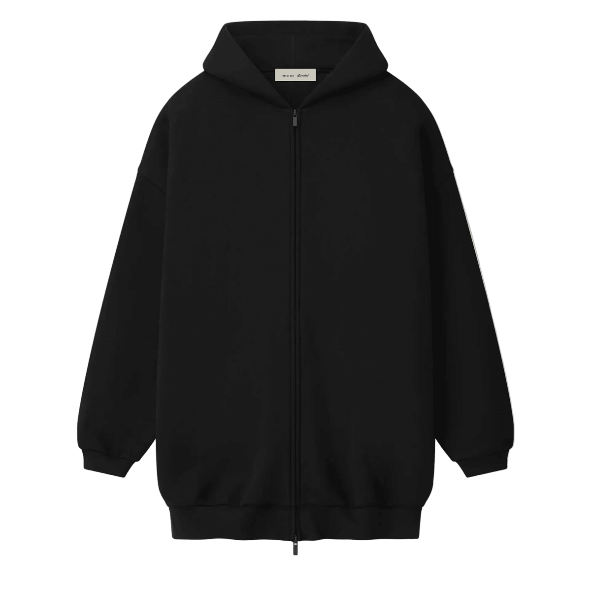 Fear Of God Essentials Property Lounge Long Zip Hoodie Black - Im Your Wardrobe