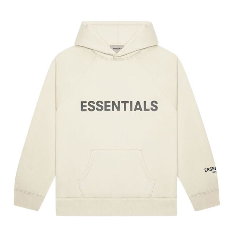 Fear of God Essentials Pullover Hoodie Applique Logo &#39;Buttercream&#39; (SS20) - Im Your Wardrobe