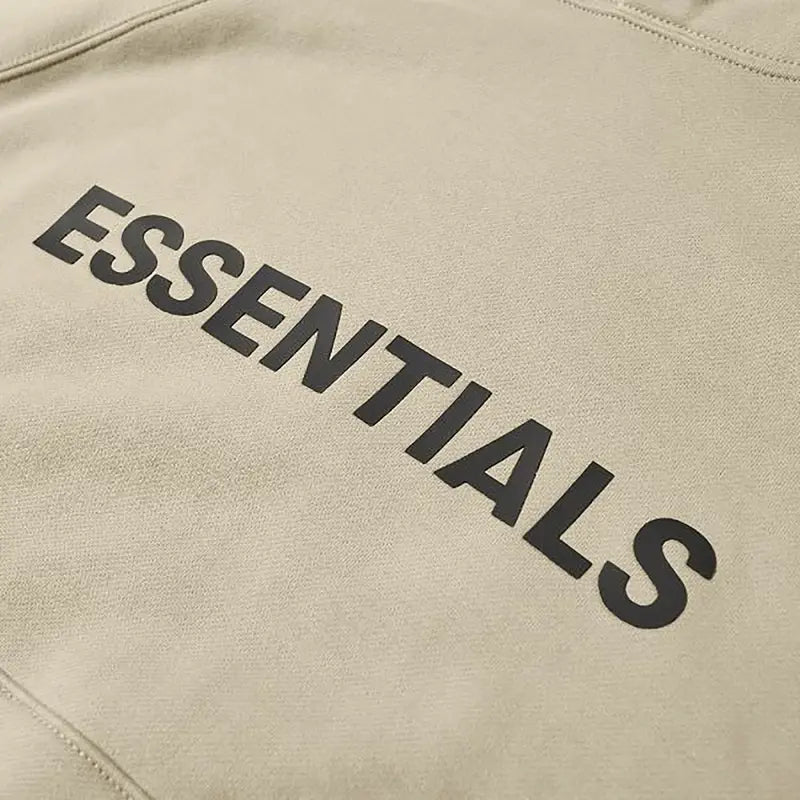 Fear of God Essentials Pullover Hoodie Applique Logo Olive/Khaki - Im Your Wardrobe