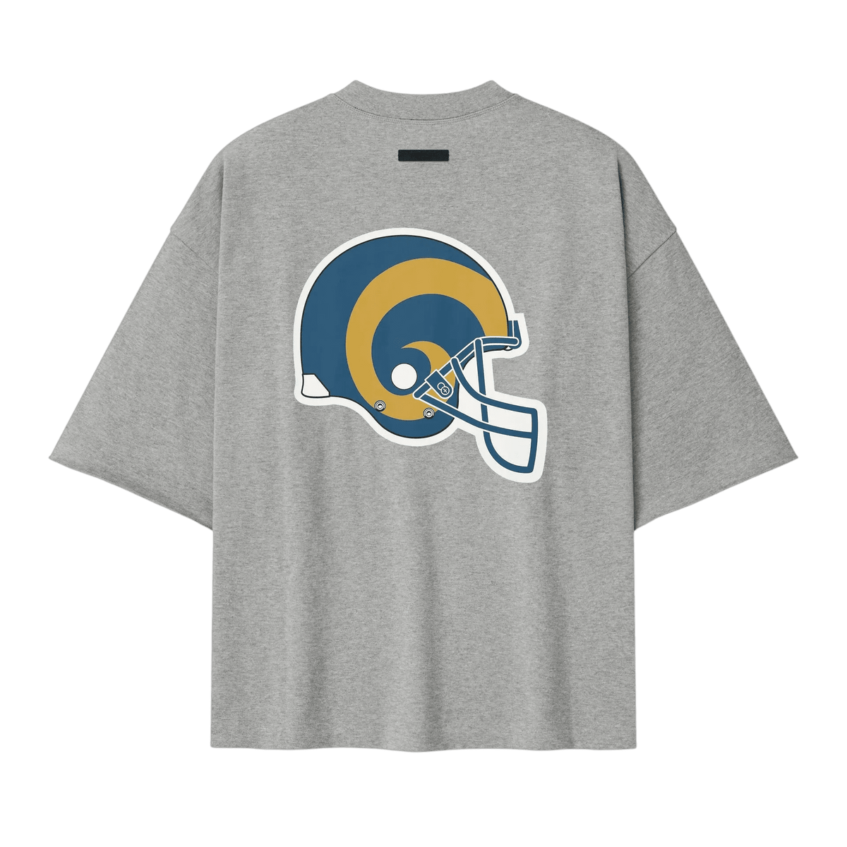 Fear of God Essentials Rams 90s 3/4 Sleeve Football Tee Concrete Heather - Im Your Wardrobe