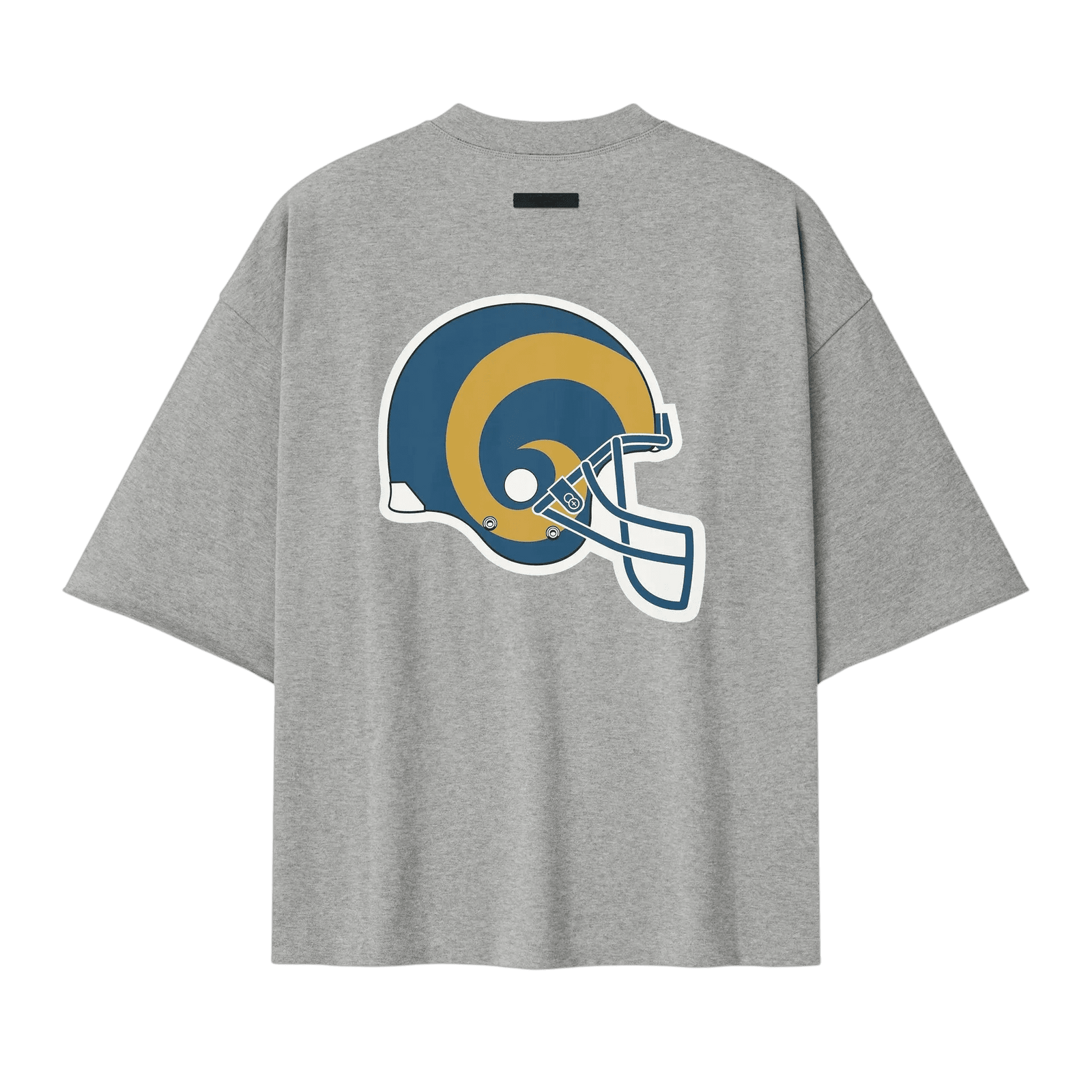 Fear of God Essentials Rams 90s 3/4 Sleeve Football Tee Concrete Heather - Im Your Wardrobe