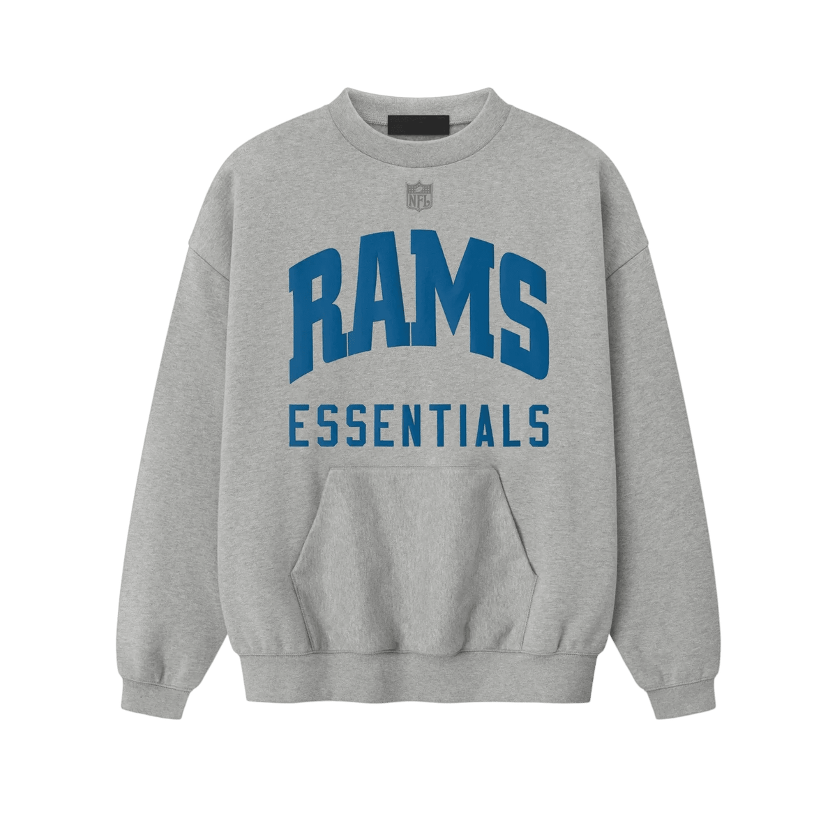 Fear of God Essentials Rams Sport Crewneck Concrete Heather - Im Your Wardrobe