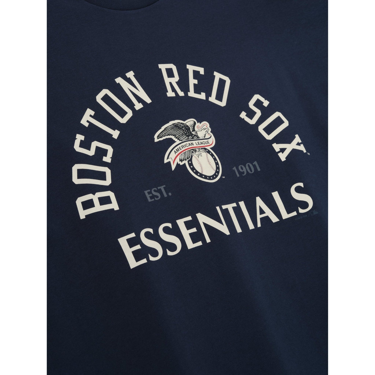 Fear of God Essentials Red Sox American League Merch Tee Dark Sapphire - Im Your Wardrobe