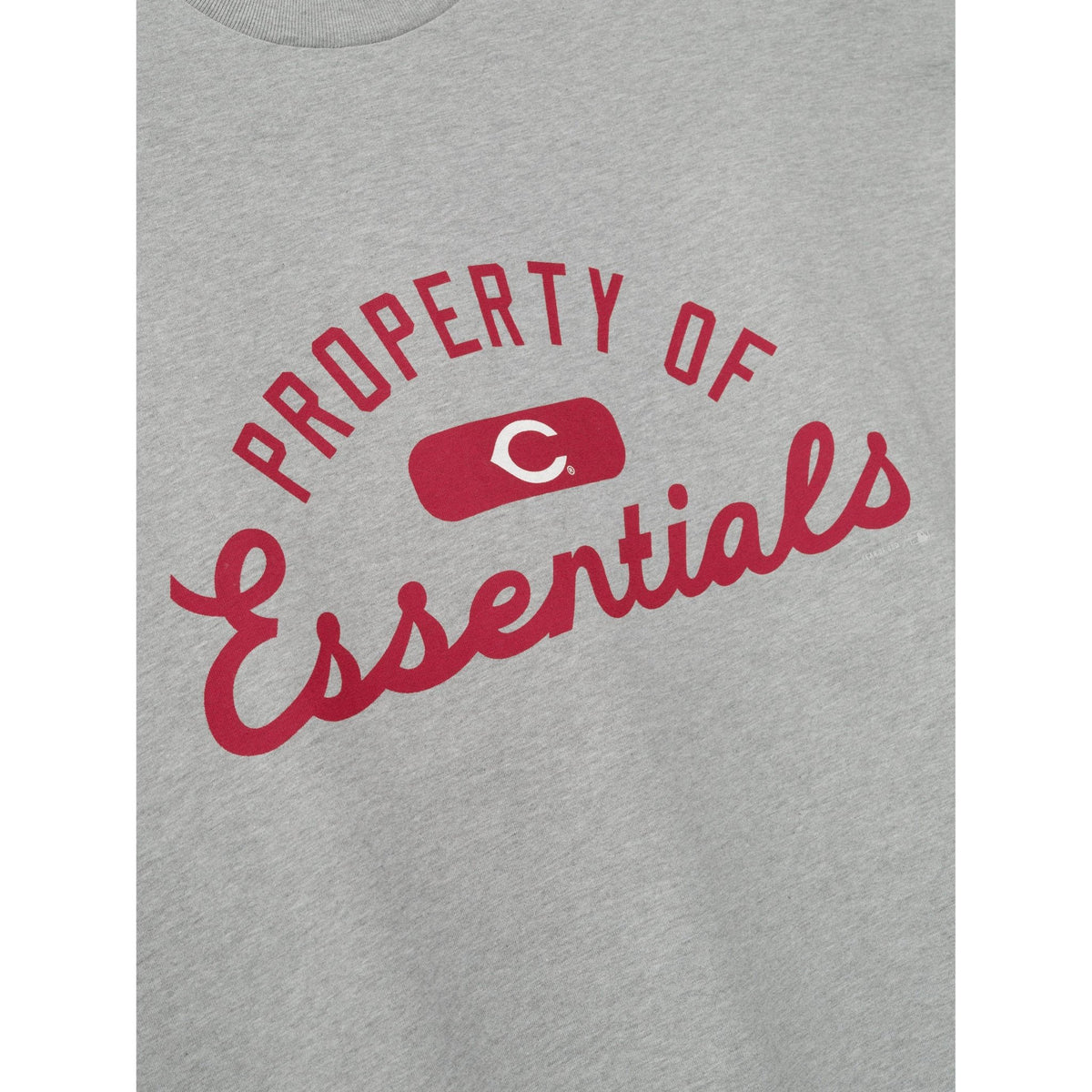 Fear of God Essentials Reds Merch Tee Concrete Heather - Im Your Wardrobe