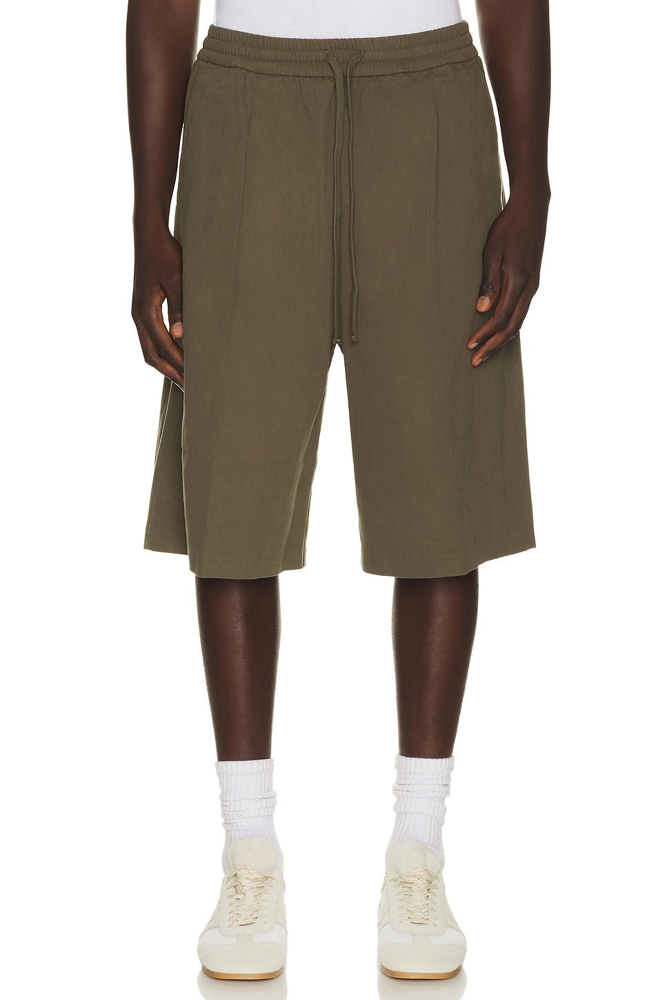 Fear of God Essentials Relaxed Drawstring Short Moss - Im Your Wardrobe