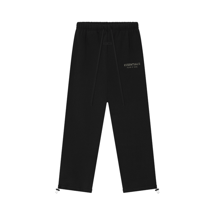 Fear of God Essentials Relaxed Fleece Sweatpant Jet Black (SS25) - Im Your Wardrobe