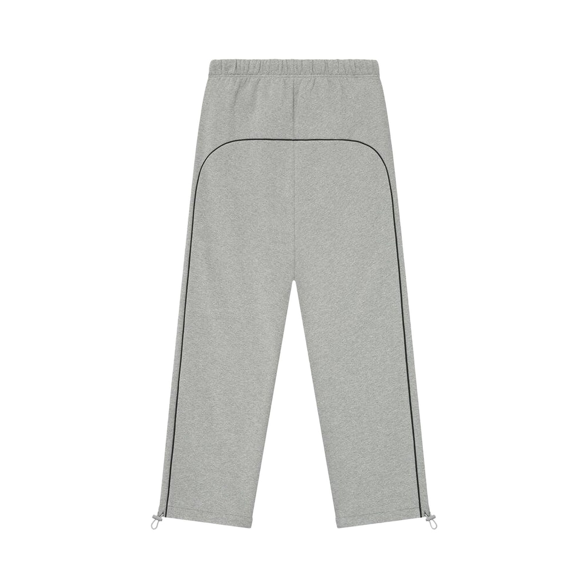Fear of God Essentials Relaxed Fleece Sweatpant With Piping Concrete Heather/Black (FW25) - Im Your Wardrobe