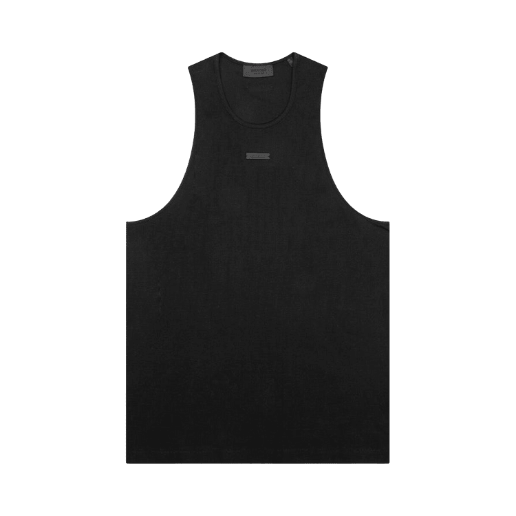 Fear of God Essentials Ribbed Tank Black (FW24) - Im Your Wardrobe