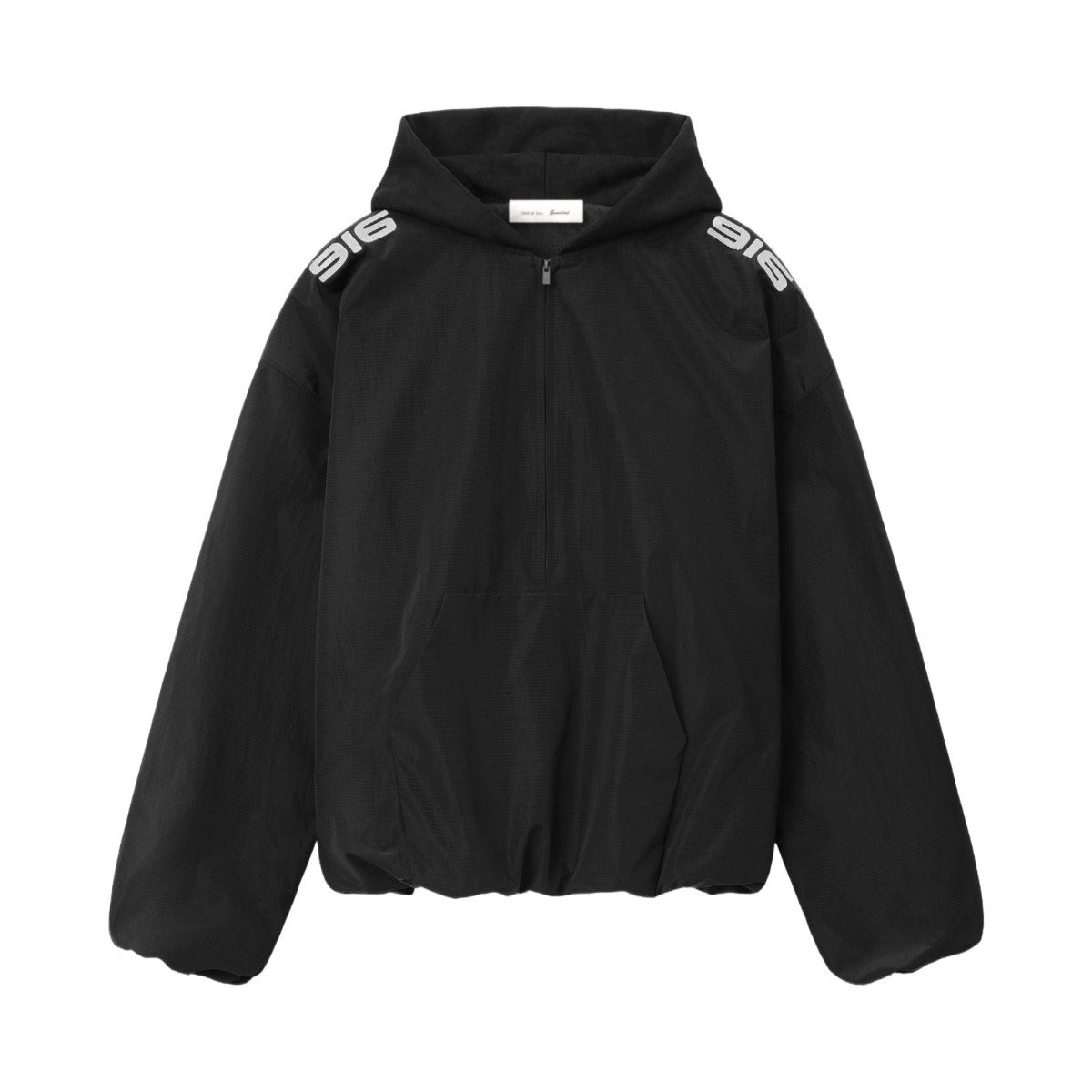 Fear of God Essentials Ripstop Moto Half Zip Jacket Black - Im Your Wardrobe