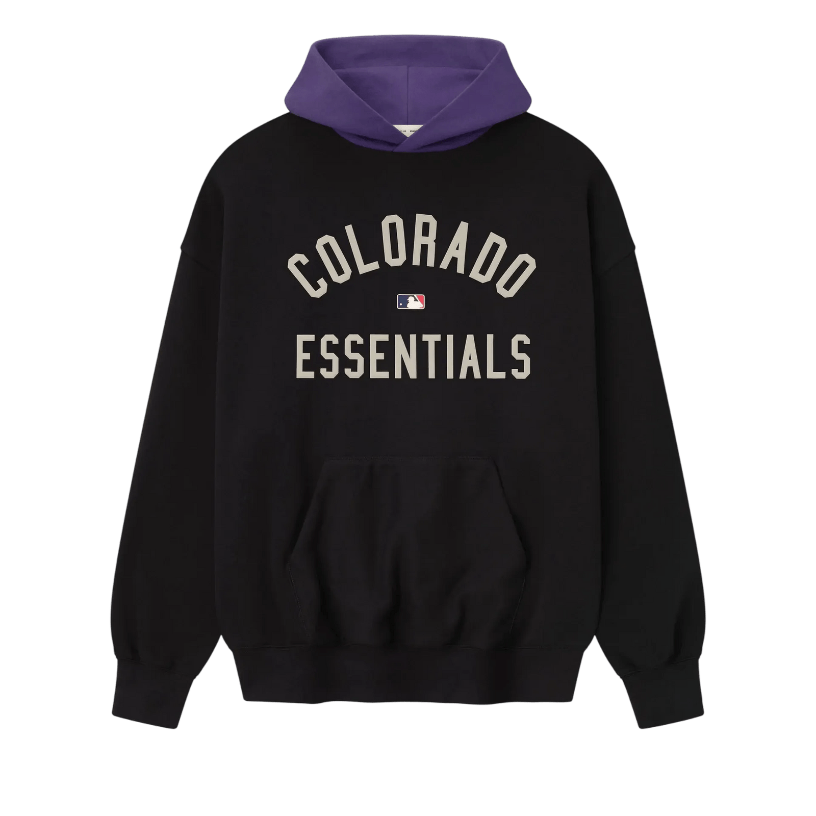 Fear of God Essentials Rockies Sport Hoodie Vintage Black/Purple Reign - Im Your Wardrobe