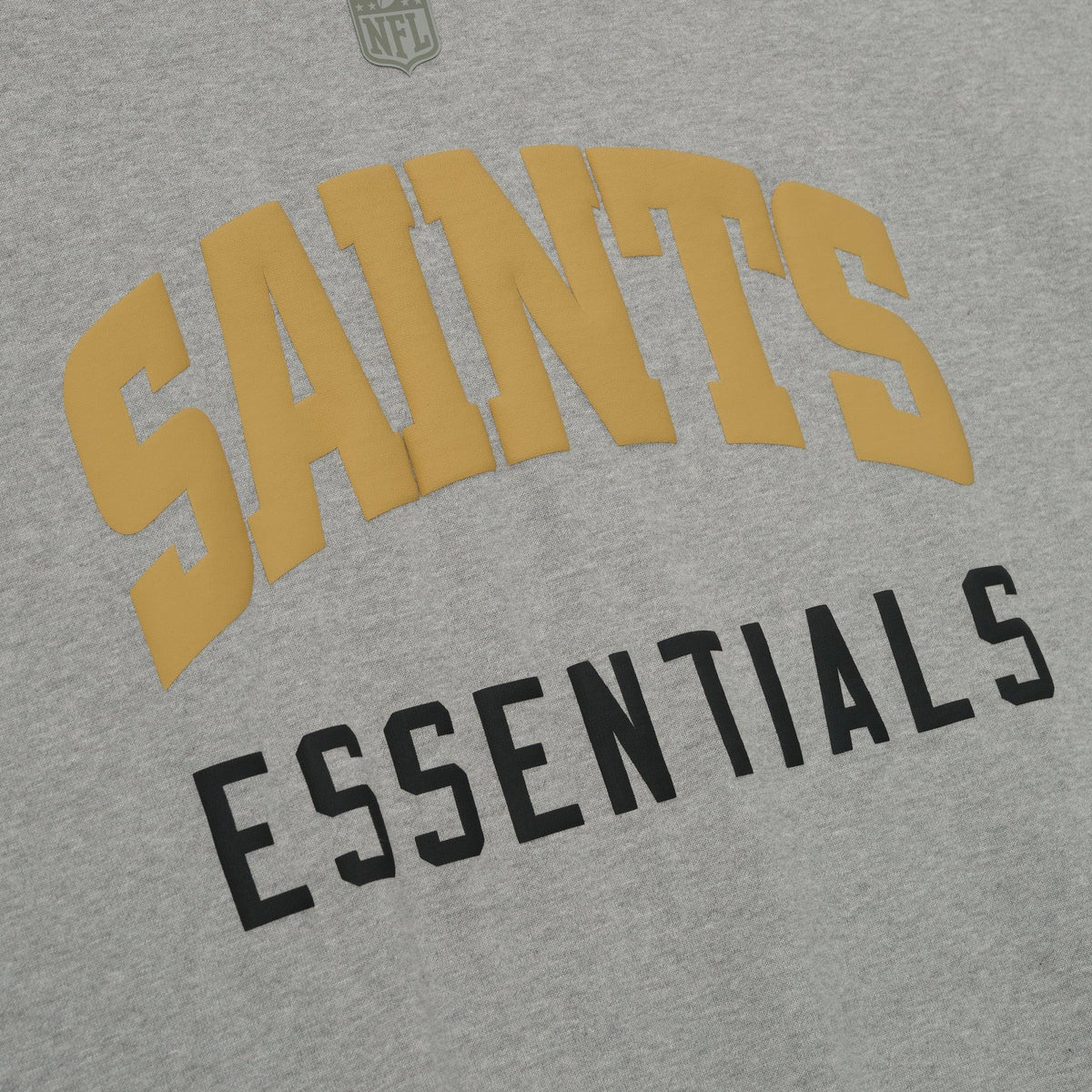 Fear of God Essentials Saints 90s 3/4 Sleeve Football Tee Concrete Heather - Im Your Wardrobe
