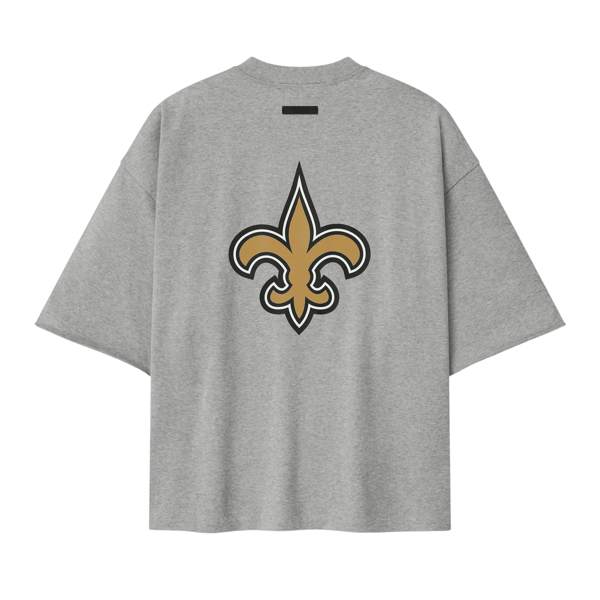 Fear of God Essentials Saints 90s 3/4 Sleeve Football Tee Concrete Heather - Im Your Wardrobe