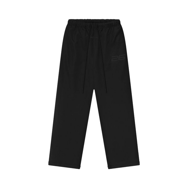 Fear of God Essentials Satin Fleece Lounge Sweatpant Vintage Black (FW25) - Im Your Wardrobe