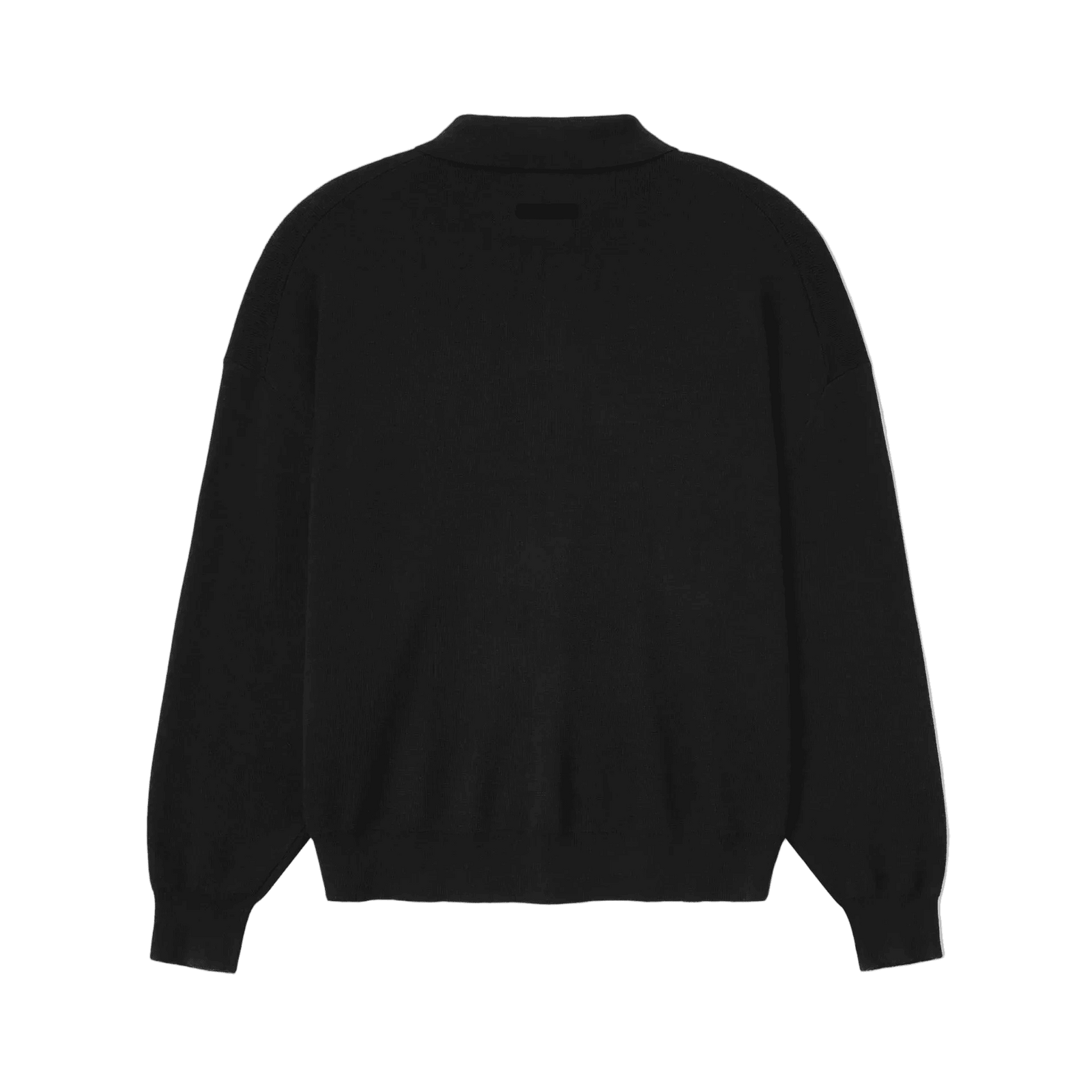 Fear Of God Essentials Signature 90s Knit Polo Vintage Black