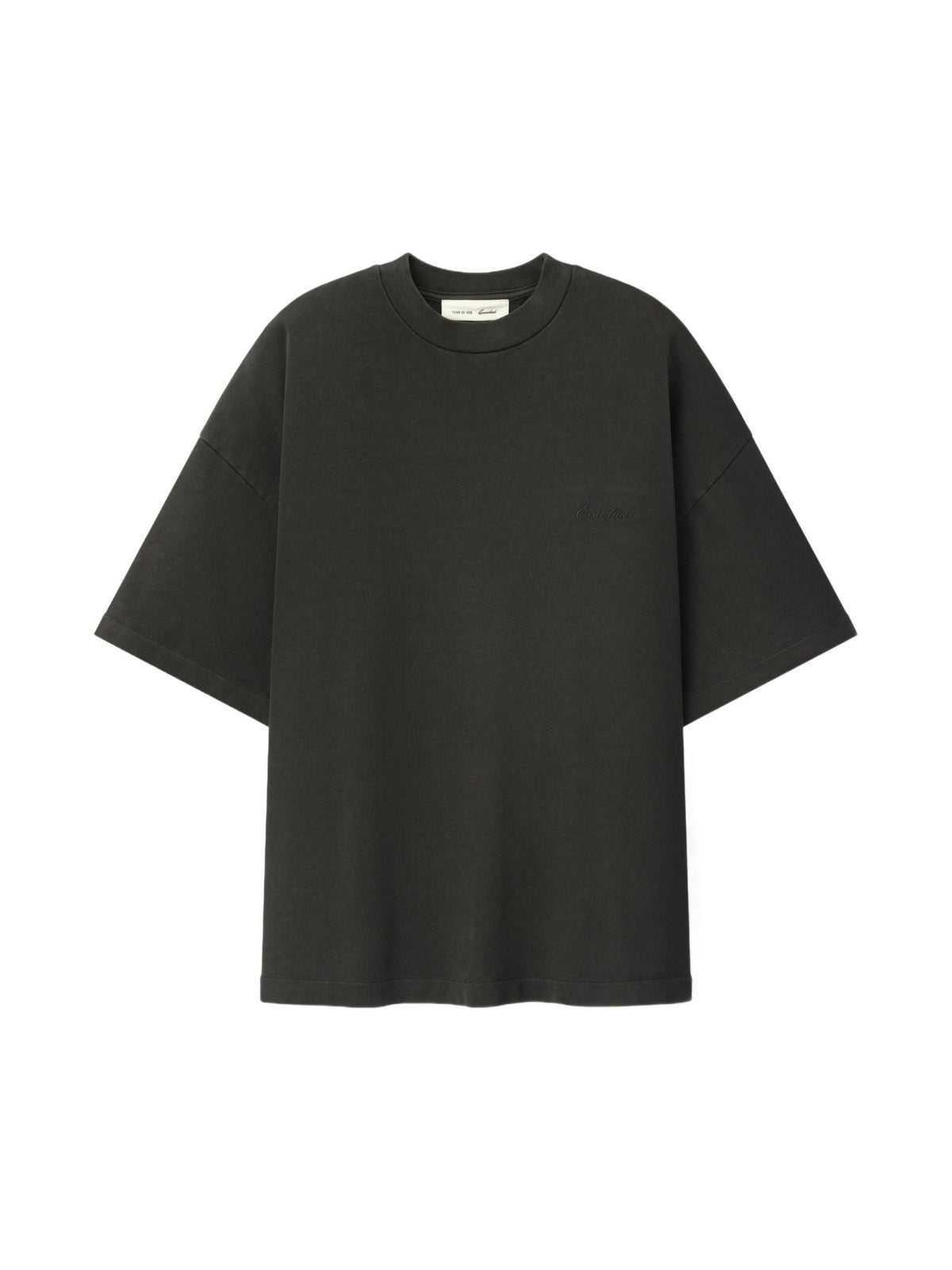 Fear of God Essentials Signature 90s Relaxed Tee Washed Ink Black - Im Your Wardrobe