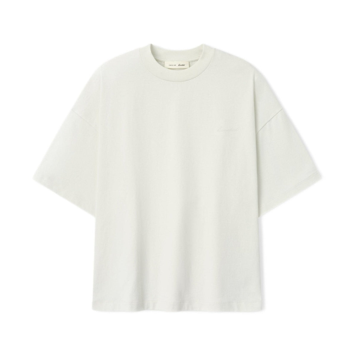 Fear of God Essentials Signature 90s Relaxed Tee Washed Ivory - Im Your Wardrobe