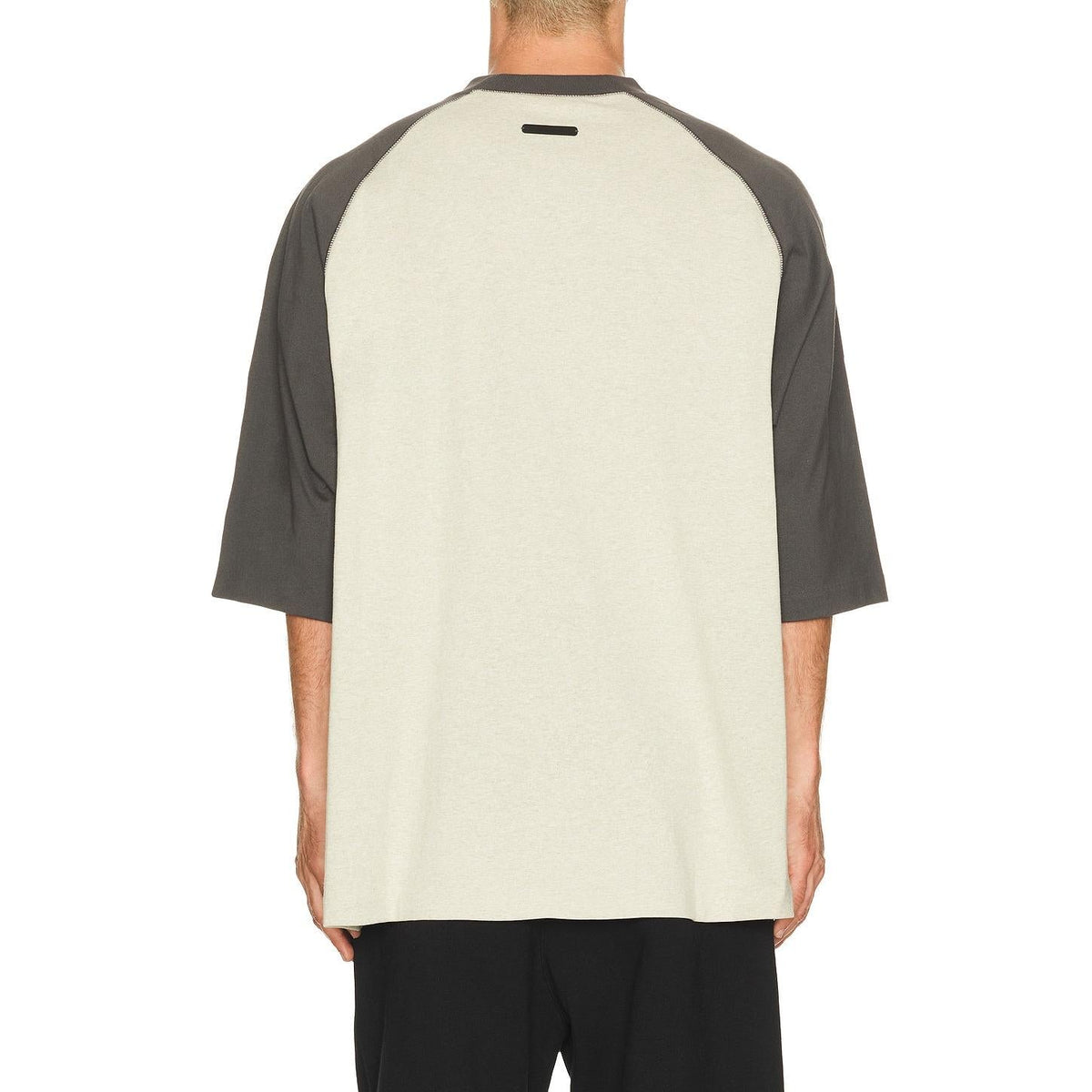 Fear of God Essentials Signature Baseball Tee Heather Stone Iron Grey - Im Your Wardrobe