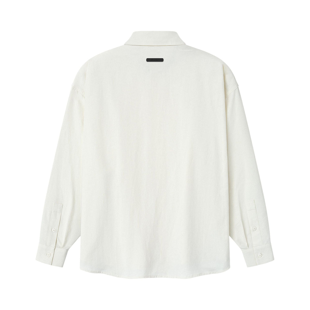 Fear of God Essentials Signature Button Up Shirt Ivory (SS26) - Im Your Wardrobe