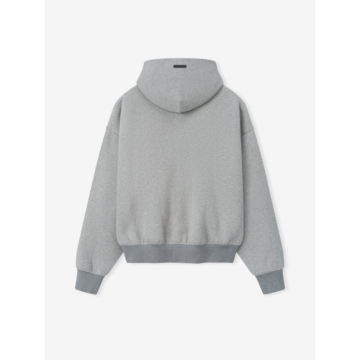 Fear of God Essentials Signature Classic Full Zip Hoodie Concrete Heather - Im Your Wardrobe