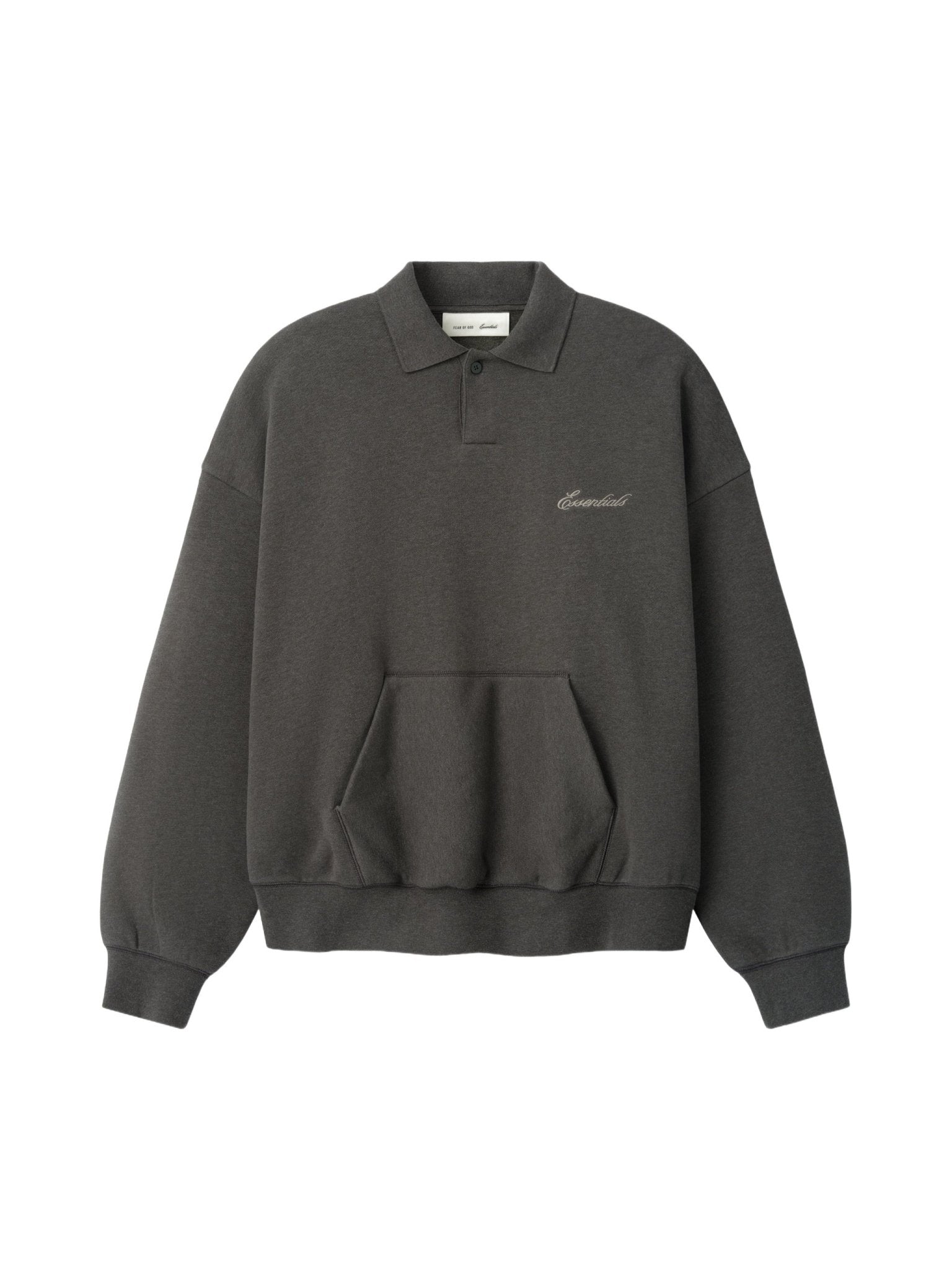 Fear of God Essentials Signature Classic Polo Ash Heather - Im Your Wardrobe