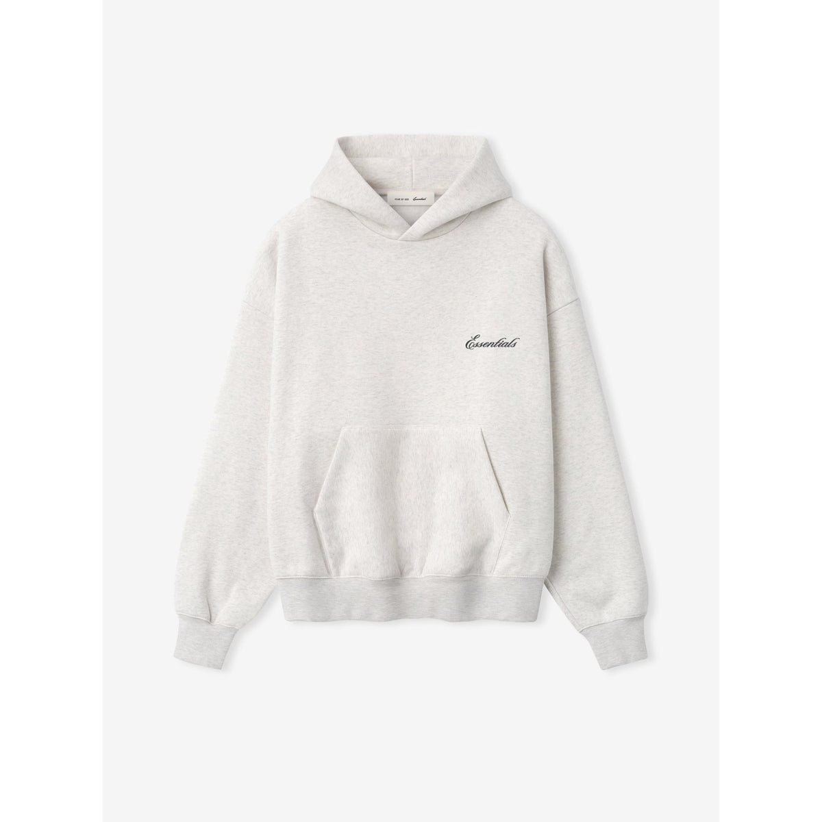 Fear of God Essentials Signature SS26 Classic Hoodie Oatmeal Heather - Im Your Wardrobe