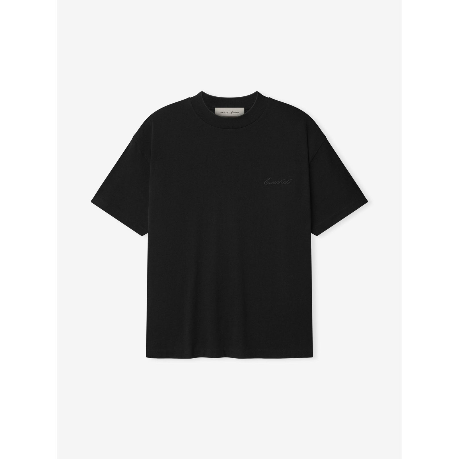 Fear of God Essentials Signature SS26 Classic Tee Vintage Black - Im Your Wardrobe