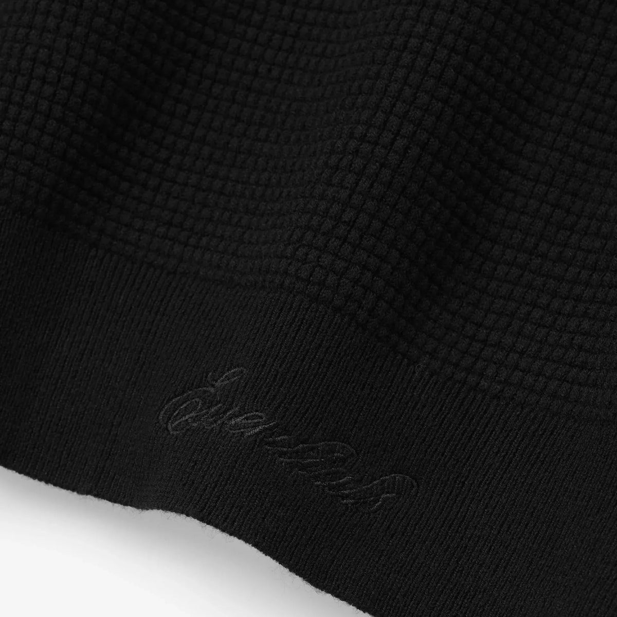 Fear Of God Essentials Signature Waffle 90s Crewneck Sweater Vintage Black - Im Your Wardrobe