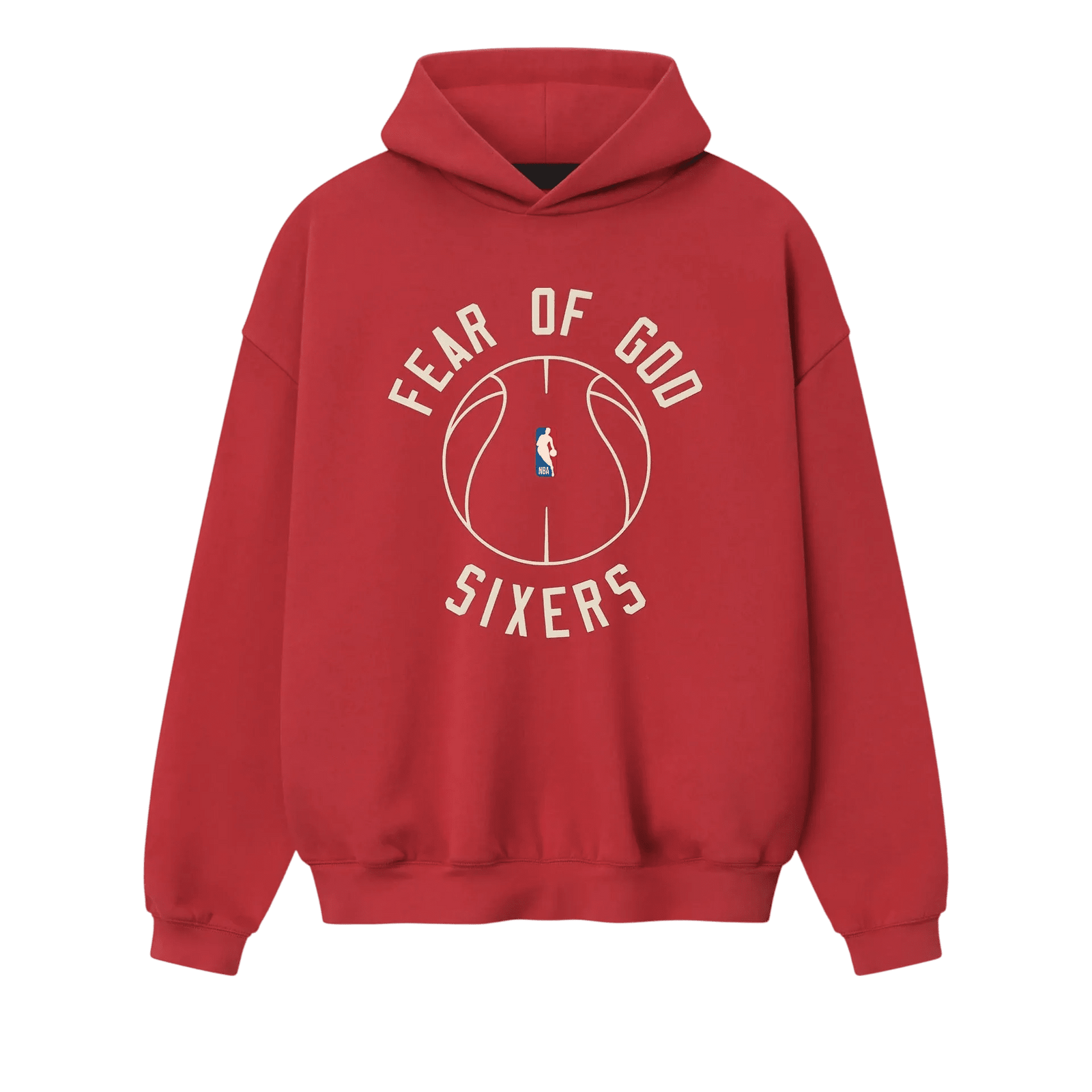 Fear Of God Essentials Sixers X Barkley Hendricks 90s Hoodie Faded Garnet - Im Your Wardrobe