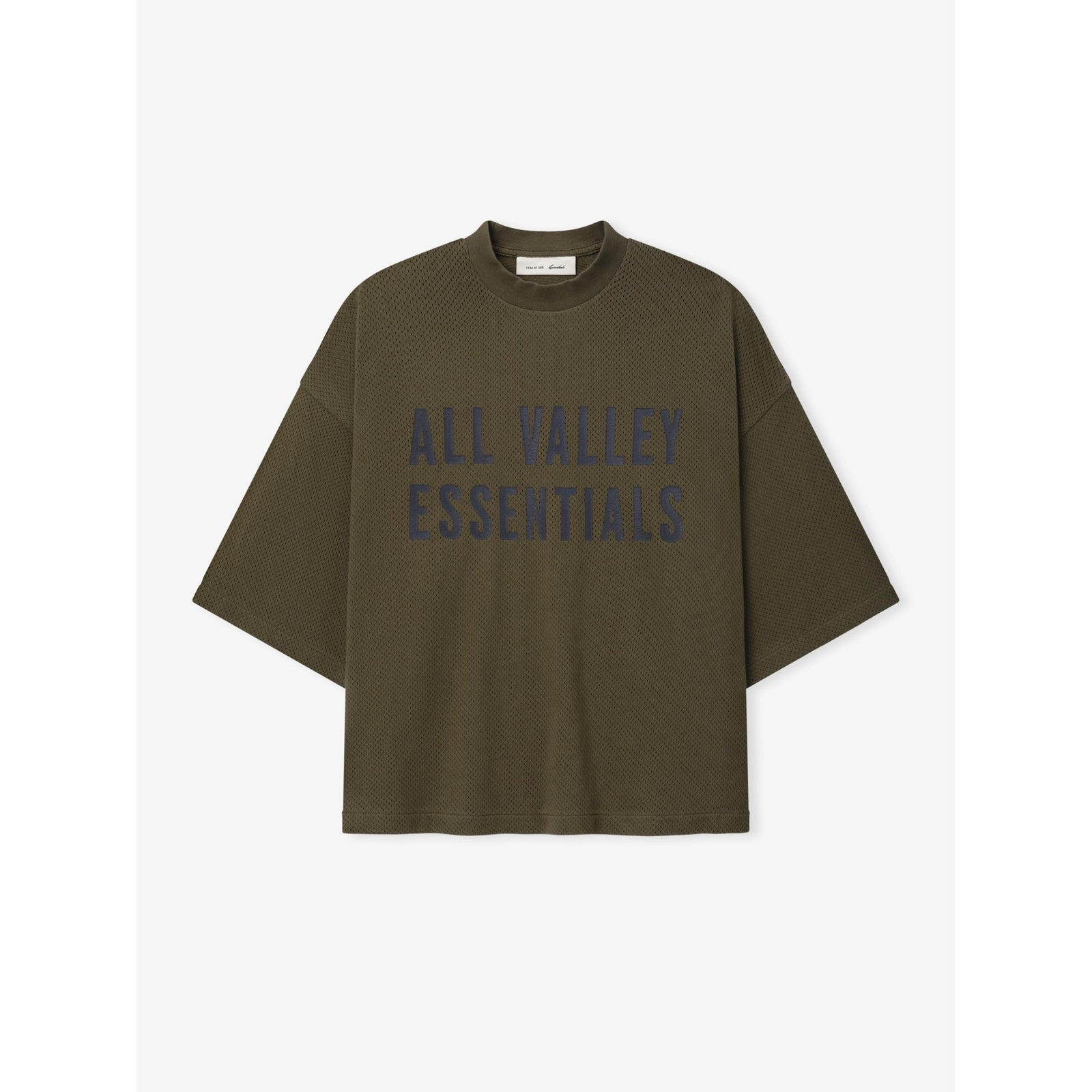 Fear of God Essentials Sport Mesh Merch Tee Boxy Fit Moss - Im Your Wardrobe