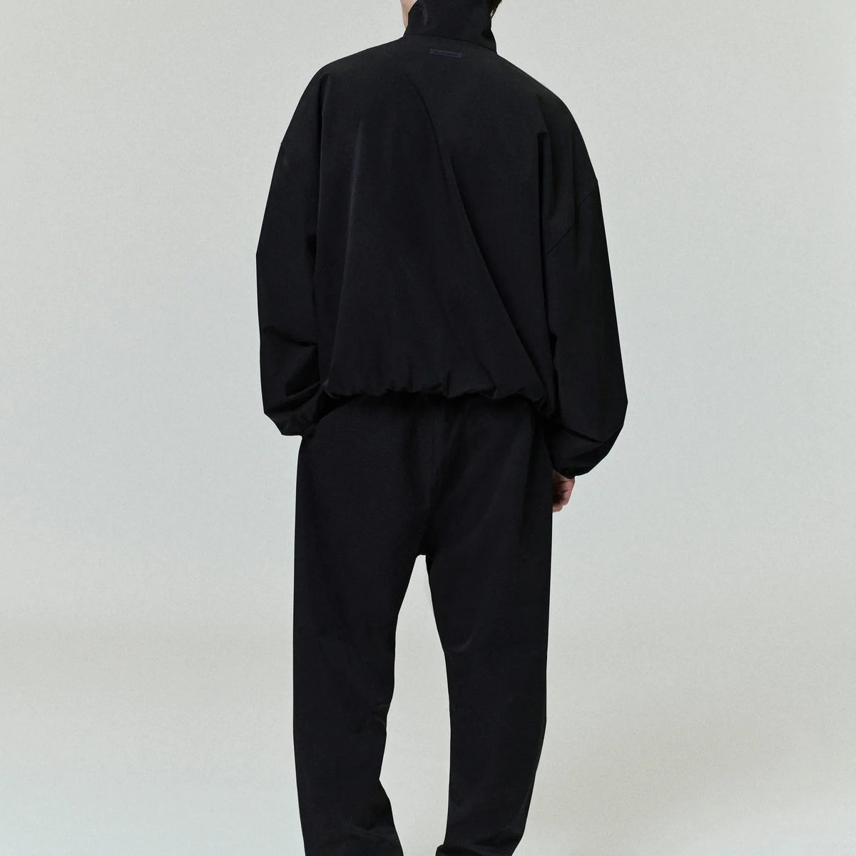 Fear of God Essentials Sporty Nylon Half Zip Jet Black - Im Your Wardrobe