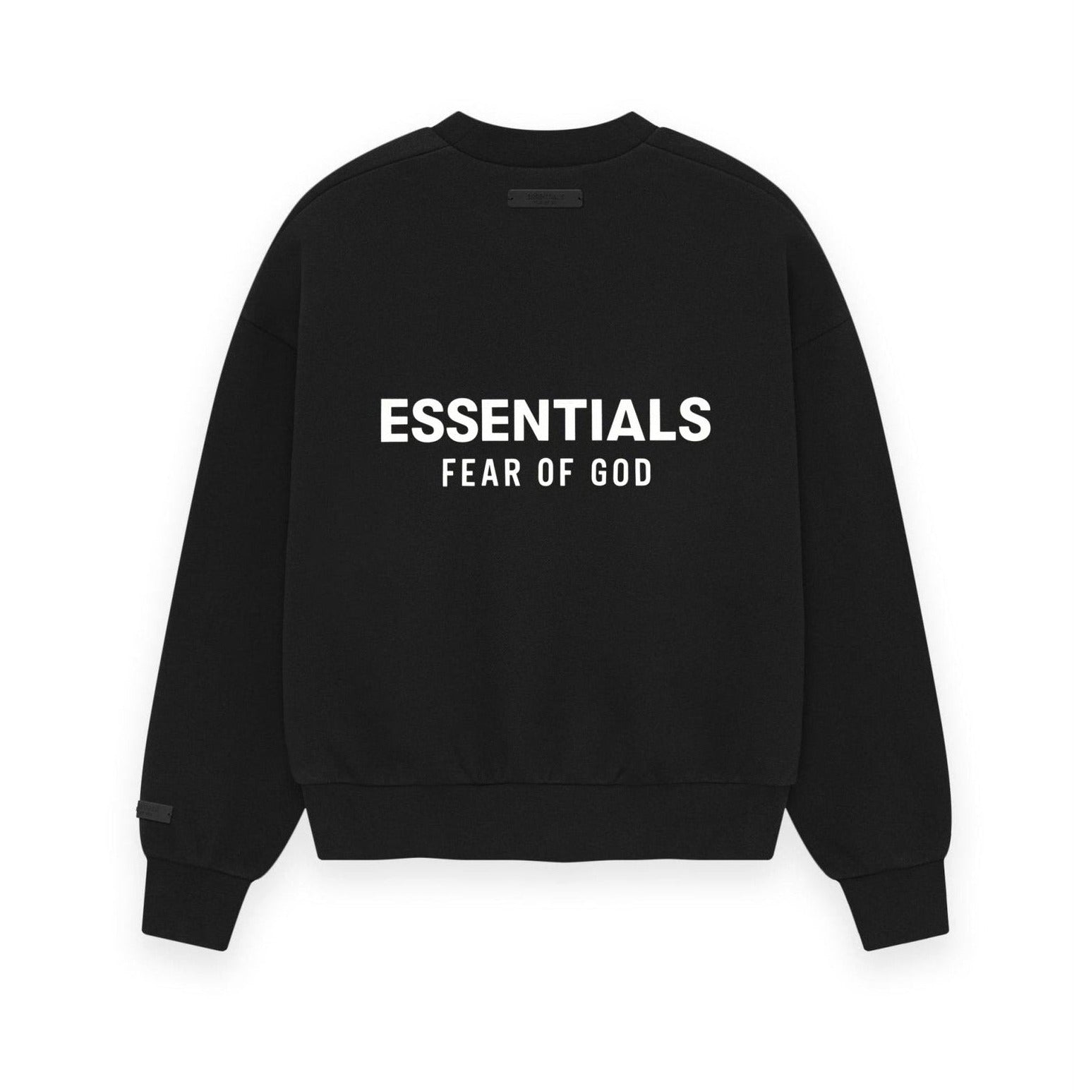 Fear of God Essentials SS26 Classic Crewneck Sweatshirt Vintage Black - Im Your Wardrobe