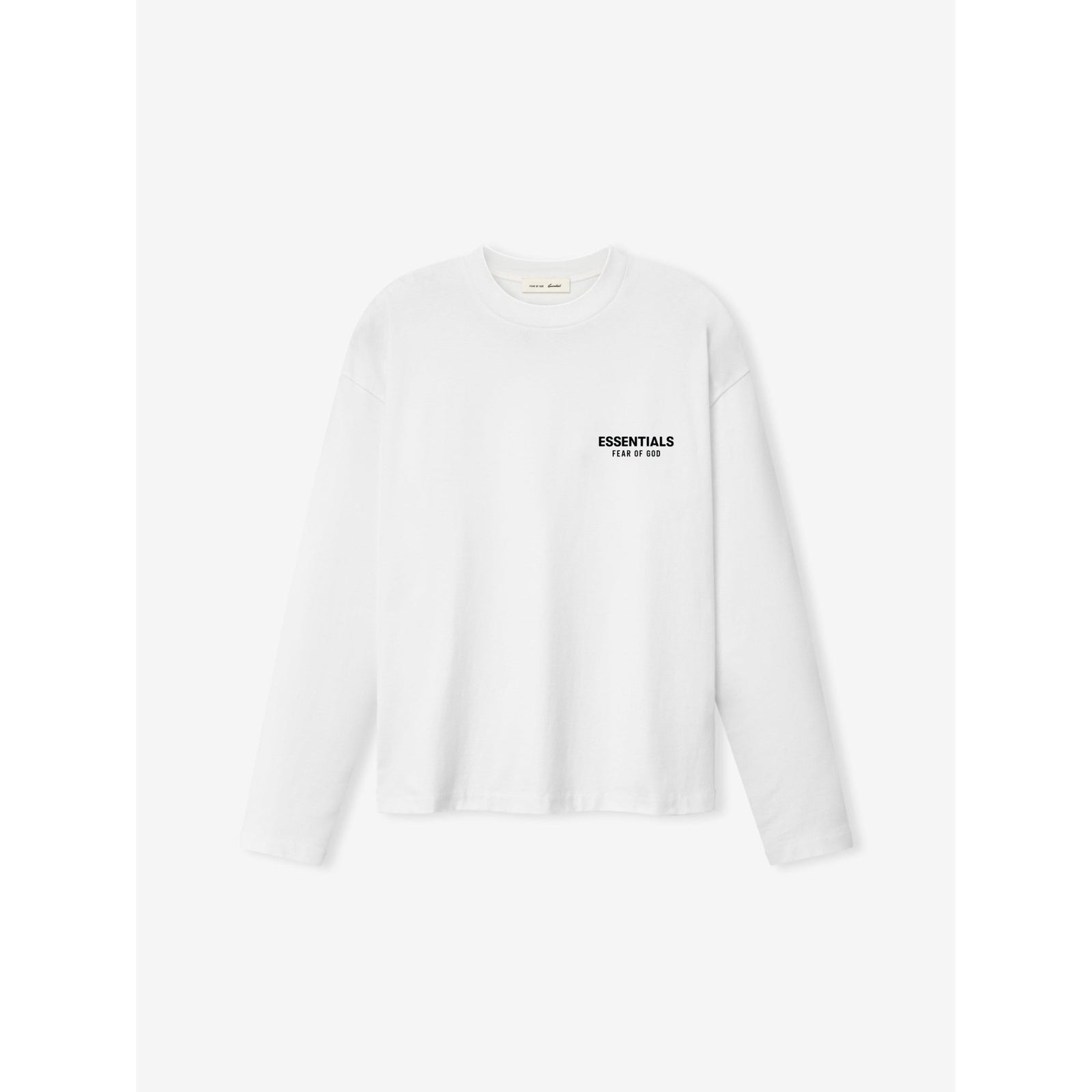 Fear of God Essentials SS26 Classic Long Sleeve Tee Bright White - Im Your Wardrobe