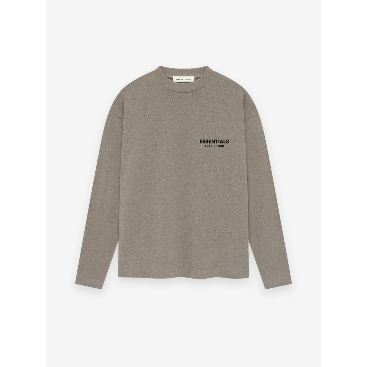 Fear of God Essentials SS26 Classic Long Sleeve Tee Homestead Heather - Im Your Wardrobe