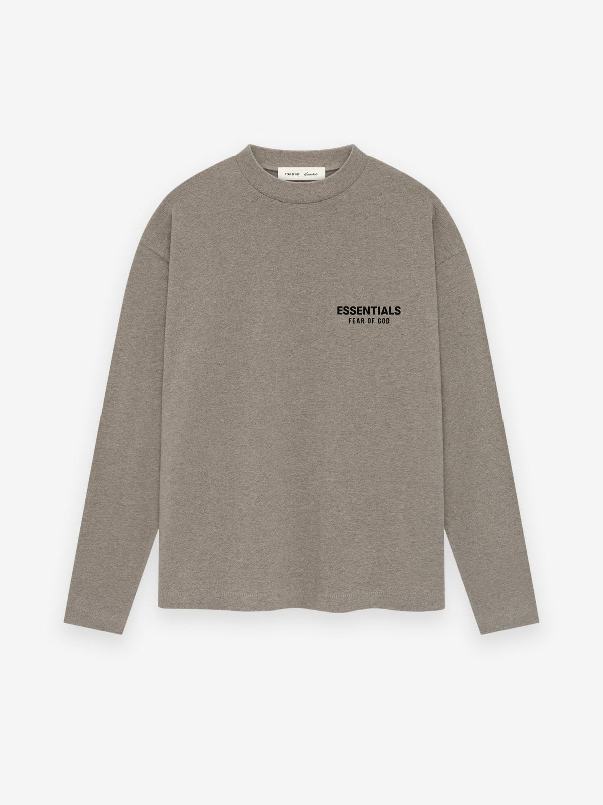 Fear of God Essentials SS26 Classic Long Sleeve Tee Homestead Heather - Im Your Wardrobe