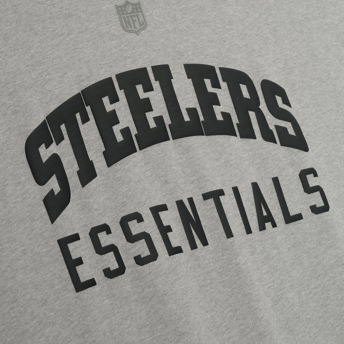 Fear of God Essentials Steelers 90s 3/4 Sleeve Football Tee Concrete Heather - Im Your Wardrobe