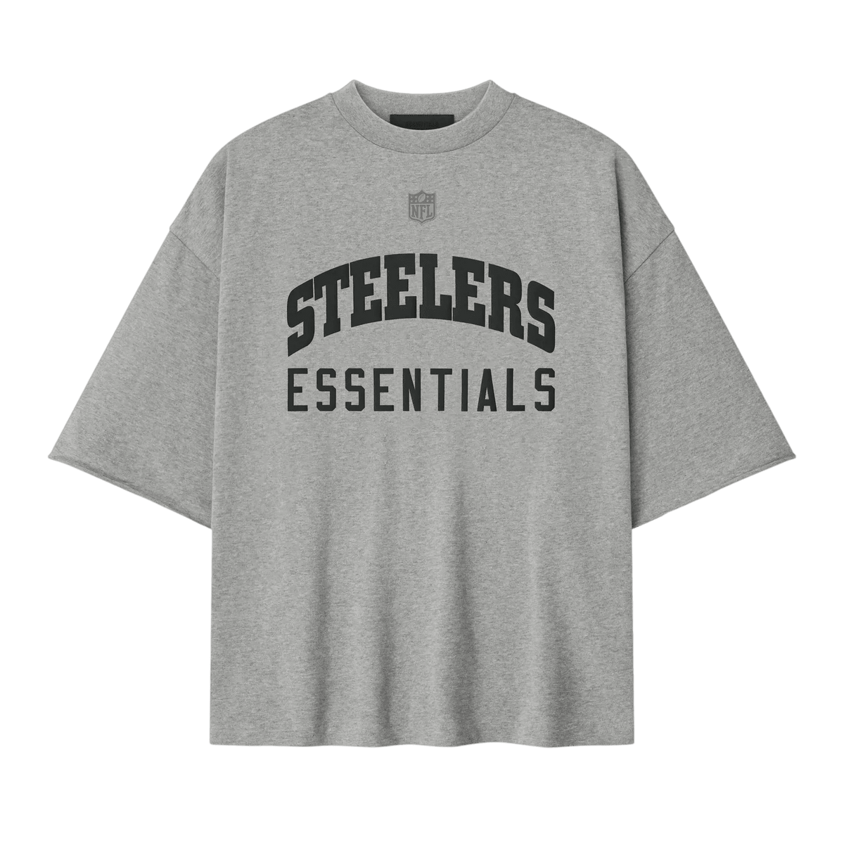 Fear of God Essentials Steelers 90s 3/4 Sleeve Football Tee Concrete Heather - Im Your Wardrobe