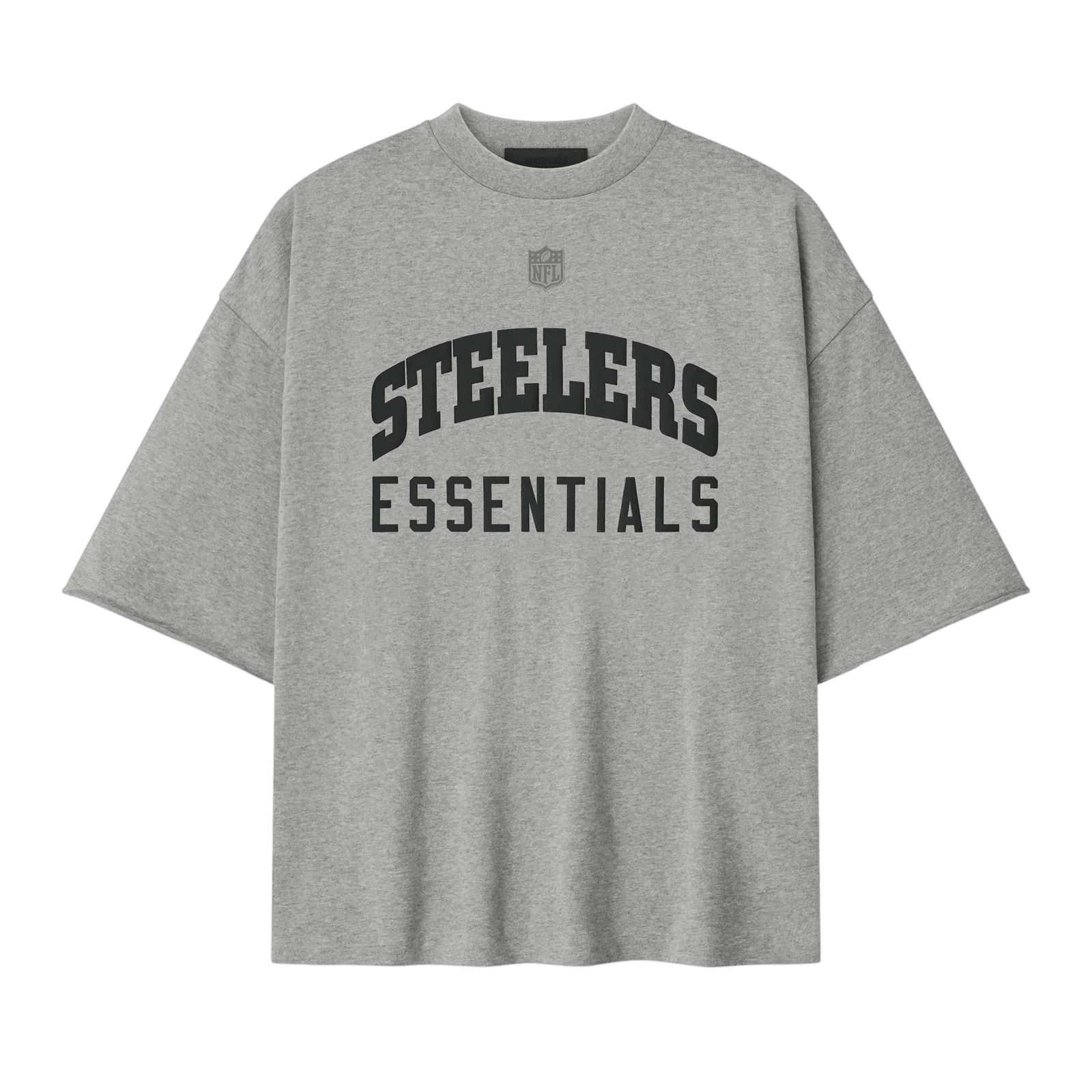 Fear of God Essentials Steelers 90s 3/4 Sleeve Football Tee Concrete Heather - Im Your Wardrobe