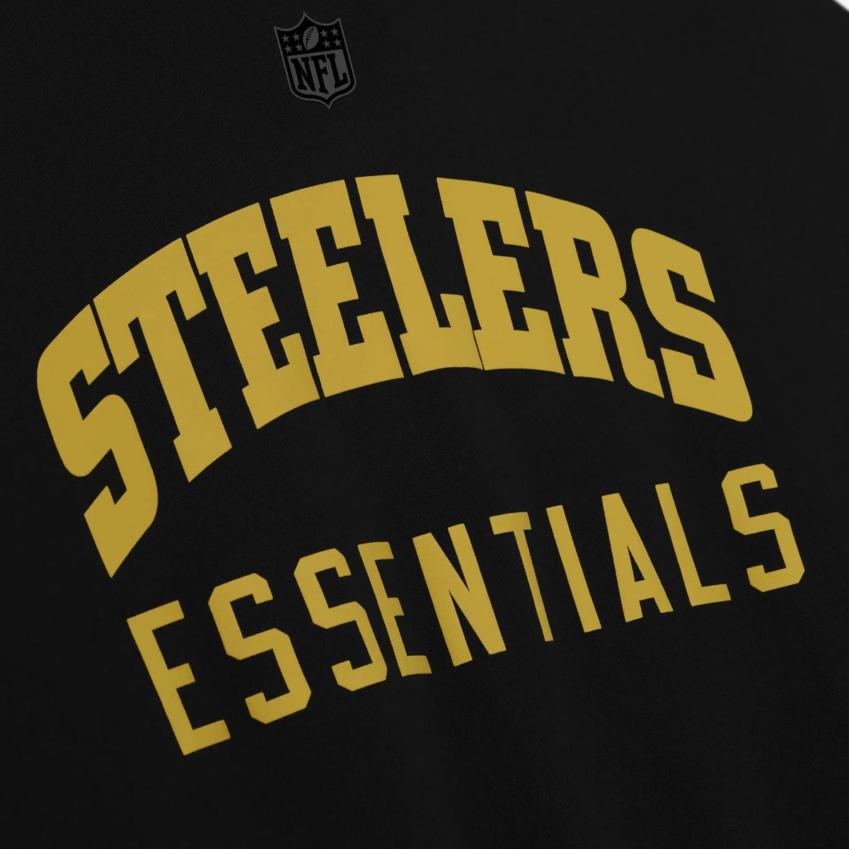 Fear of God Essentials Steelers Sport Hoodie Black/Homestead Heather - Im Your Wardrobe
