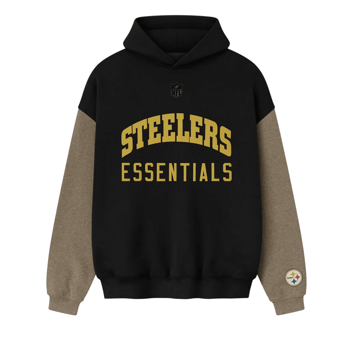 Fear of God Essentials Steelers Sport Hoodie Black/Homestead Heather - Im Your Wardrobe