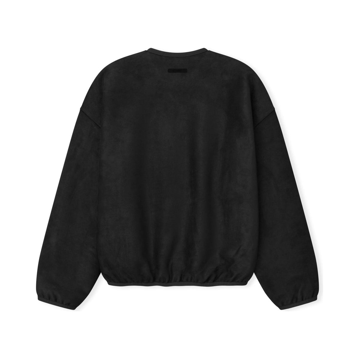 Fear of God Essentials Suede Fleece Signature Modern Crewneck Sweatshirt Vintage Black - Im Your Wardrobe