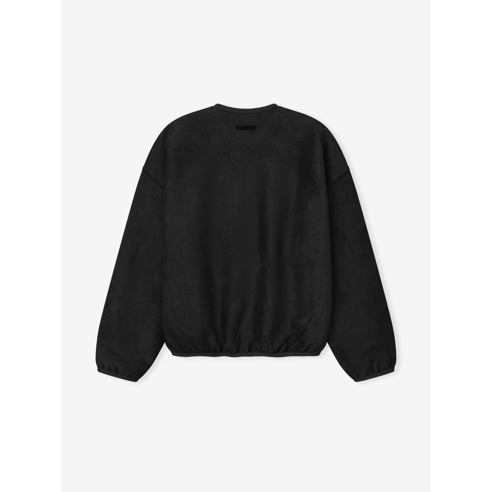 Fear of God Essentials Suede Fleece Signature Modern Crewneck Sweatshirt Vintage Black - Im Your Wardrobe