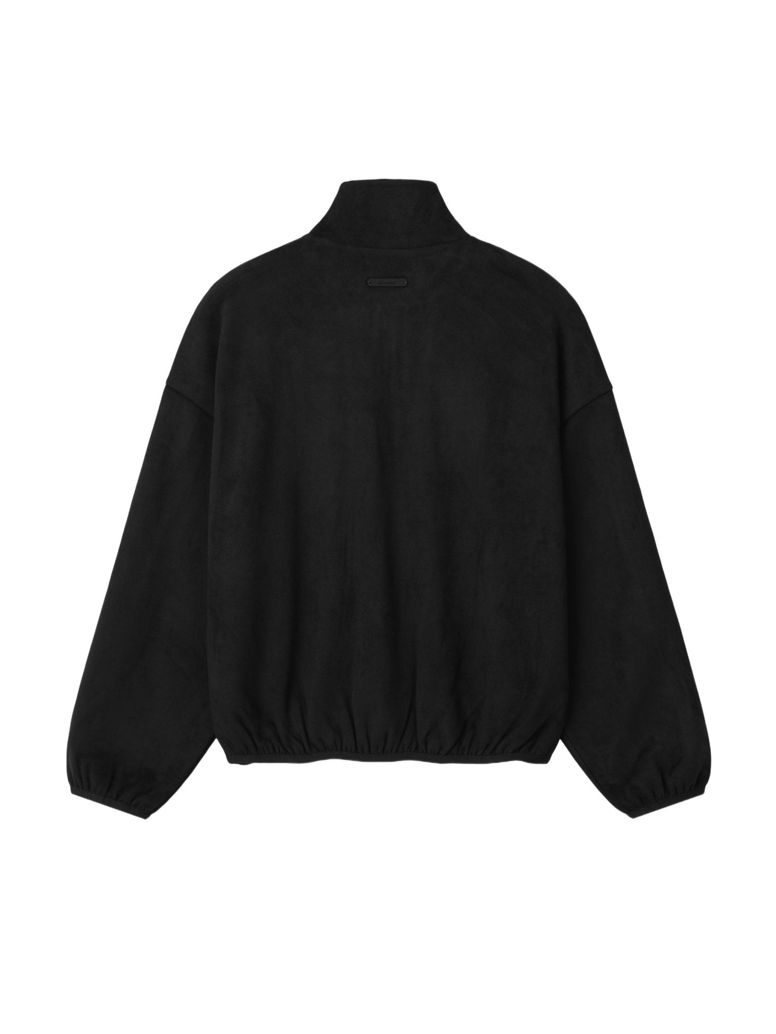 Fear of God Essentials Suede Fleece Signature Modern Track Jacket W/ Piping Black - Im Your Wardrobe