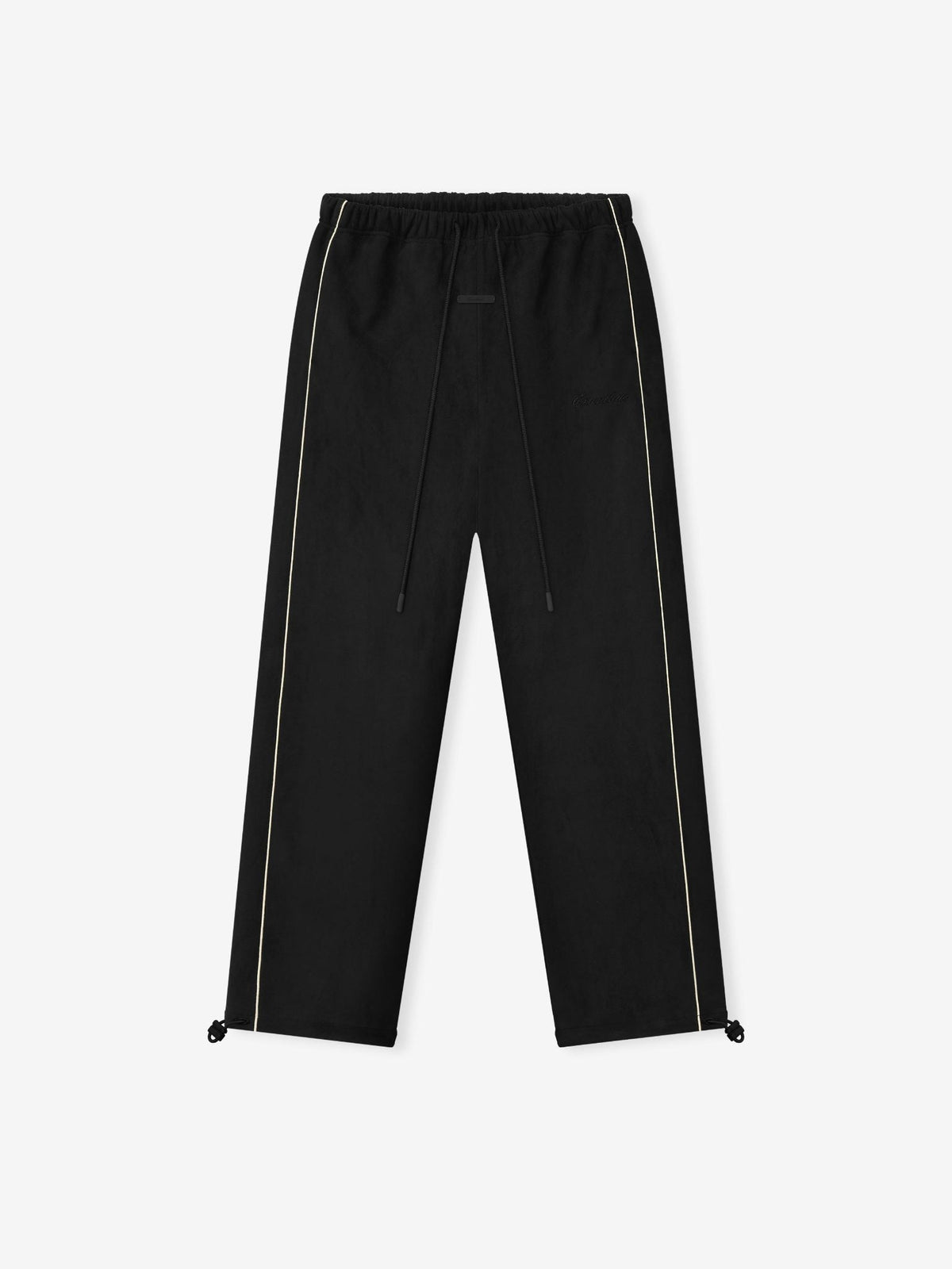 Fear of God Essentials Suede Fleece Signature Relaxed Pant Vintage Black - Im Your Wardrobe
