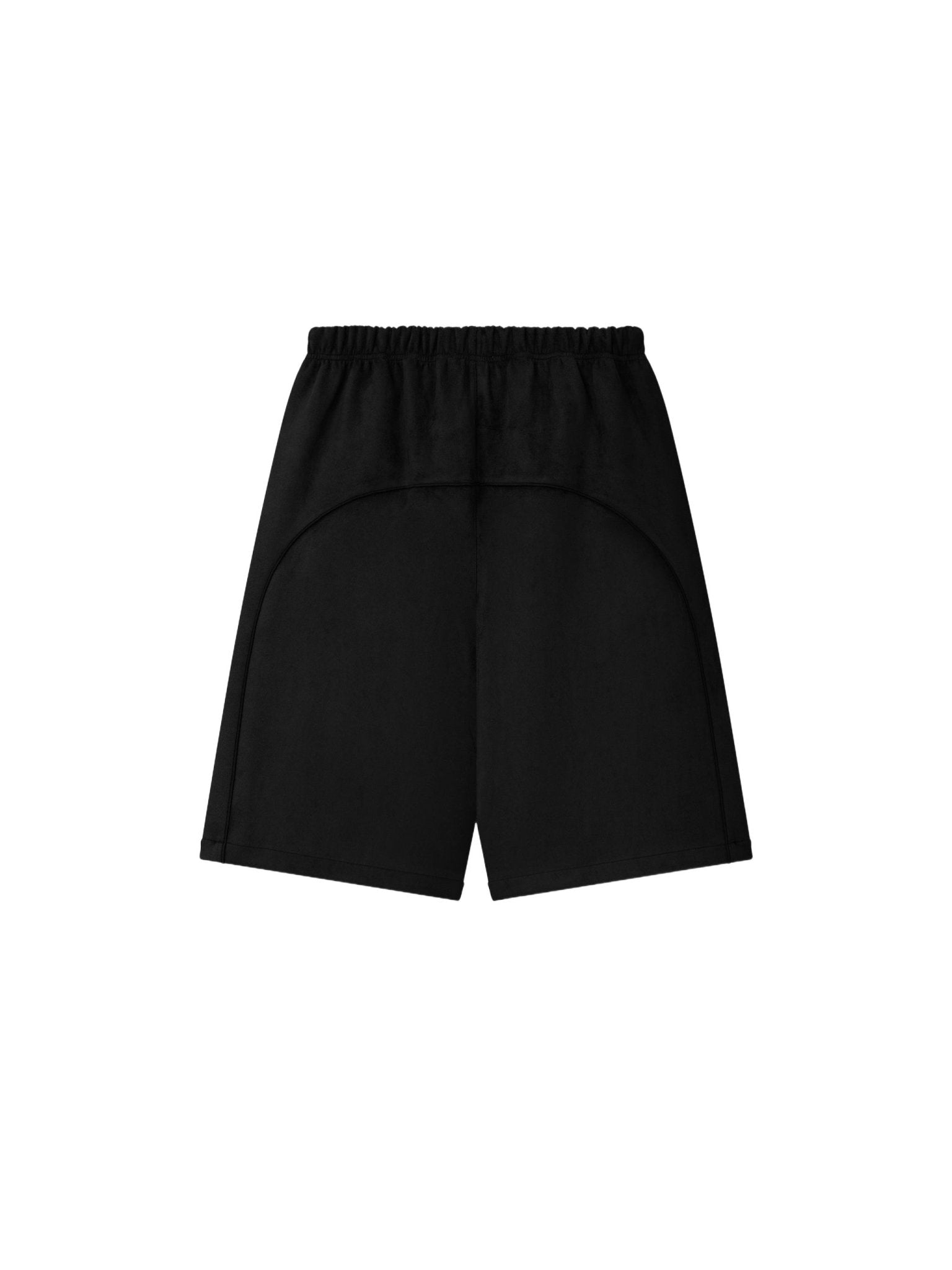 Fear of God Essentials Suede Fleece Signature Relaxed Short W/ Piping Black - Im Your Wardrobe